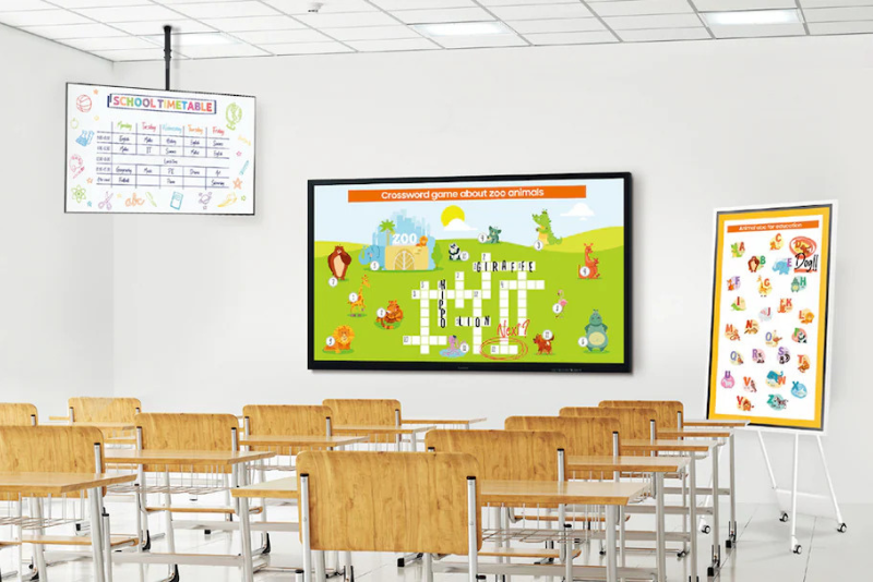 Monitory informacyjne Samsung – nowoczesna komunikacja w szkołach